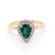 14ct Yellow Gold 0.89ct Emerald & 0.25ct Diamond Cluster Ring murray co jewellers belfast