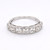 18ct White Gold 1.05ct Bezel Set Diamond 7 Stone Ring murray co jewellers belfast eternity rings