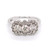 14ct White Gold 1.25ct Diamond Boat Style Cluster Ring murray co jewellers belfast engagement rings