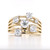 9ct Yellow Gold 1.50ct Lab Grown Scattered Diamond 5 Row Ring murray co jewellers belfast