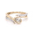 9ct Yellow Gold 0.48ct Lab Grown Diamond Twist Ring murray co jewellers belfast