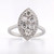 14ct White Gold 1.00ct Marquise Style Diamond Cluster Ring murray co jewellers belfast engagement rings