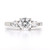 Platinum 1.00ct Round Brilliant & Pear Diamond 3 Stone Ring murray co jewellers belfast engagement rings
