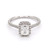 Platinum 0.90ct Radiant Diamond Cluster Ring murray co jewellers belfast engagement rings