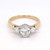 18ct Yellow Gold Oval & Pear Diamond 3 Stone Ring murray co jewellers belfast engagement rings