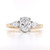 18ct Yellow Gold Oval & Pear Diamond 3 Stone Ring murray co jewellers belfast engagement rings