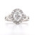 Platinum 1.31ct Diamond & 0.12ct Sapphire Cluster Ring murray co jewellers belfast engagement rings