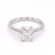 Platinum 1.25ct Lab Grown Radiant Diamond Cluster Ring murray co jewellers belfast engagement rings
