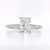 Platinum 1.25ct Lab Grown Radiant Diamond Cluster Ring murray co jewellers belfast engagement rings