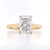 18ct Yellow Gold 2.00ct Lab Grown Elongated Cushion Solitaire Ring murray co jewellers belfast engagement rings