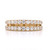 18ct Yellow Gold 1.04ct Double Row Claw Set Diamond Ring murray co jewellers belfast wedding rings eternity rings