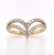 18ct Yellow Gold 0.50ct Diamond Double Row Shaped Wedding Ring murray co jewellers belfast