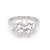 Platinum 3.08ct Lab Grown Oval Diamond 3 Stone Ring murray co jewellers belfast engagement rings
