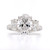 Platinum 3.08ct Lab Grown Oval Diamond 3 Stone Ring murray co jewellers belfast engagement rings
