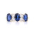 9ct Yellow Gold Lab Grown 2.00ct Sapphire & 0.25ct Diamond Ring murray co jewellers belfast