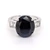 14ct Yellow Gold 7.82ct Sapphire & 0.38ct Diamond 5 Stone Ring murray co jewellers belfast