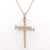 18ct Yellow Gold 0.50ct Diamond Nail Cross Pendant murray co jewellers belfast diamond pendants