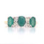 9ct Yellow Gold 1.30ct Emerald & 0.25ct Diamond 3 Stone Cluster Ring murray co jewellers belfast