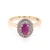 9ct Yellow Gold 0.74ct Ruby & 0.20ct Diamond Cluster Ring murray co jewellers belfast