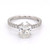 Platinum 2.45ct Lab Grown Oval Diamond Hidden Halo Solitaire Ring murray co jewellers belfast engagement rings