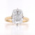18ct Yellow Gold 4.03ct Lab Grown Elongated Cushion Diamond Solitaire Ring murray co jewellers belfast engagement rings