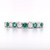 Platinum 0.42ct Emerald & 0.32ct Diamond Eternity Ring murray co jewellers belfast eternity rings