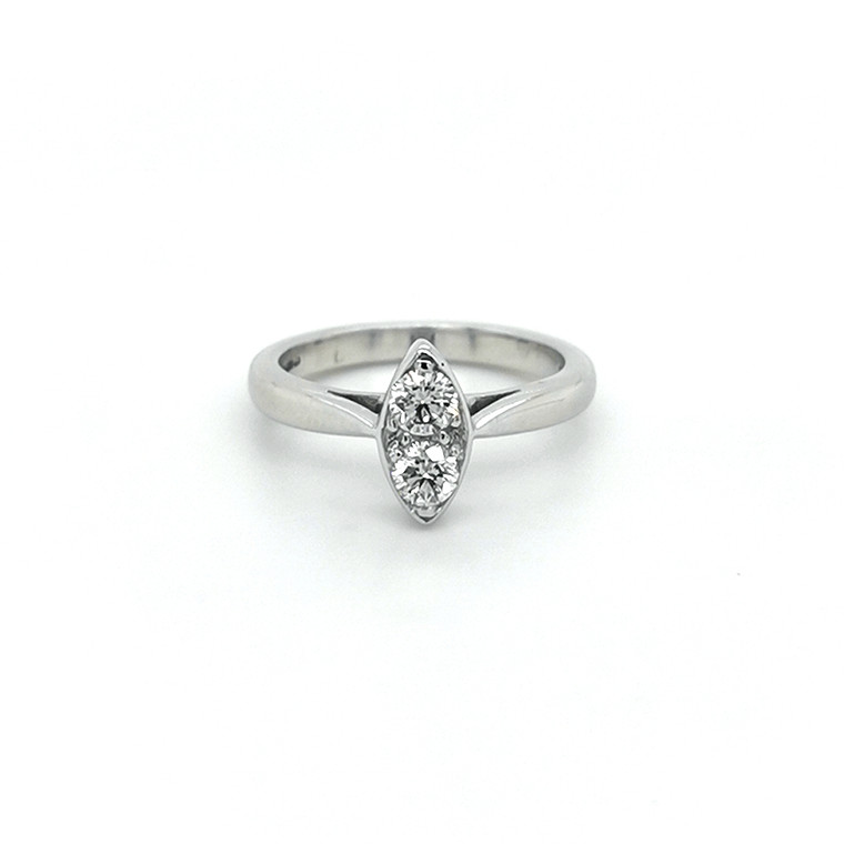 18ct White Gold 0.44ct Marquise Style Diamond Cluster Ring diamond ring engagement ring belfast wedding ring eternity ring diamond jewellery
