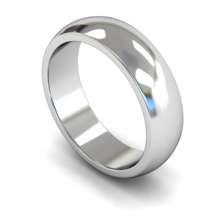 9ct White Gold Wedding Ring - 4mm, 5mm, 6mm - Create your own physical Plain Rings Murray & Co.