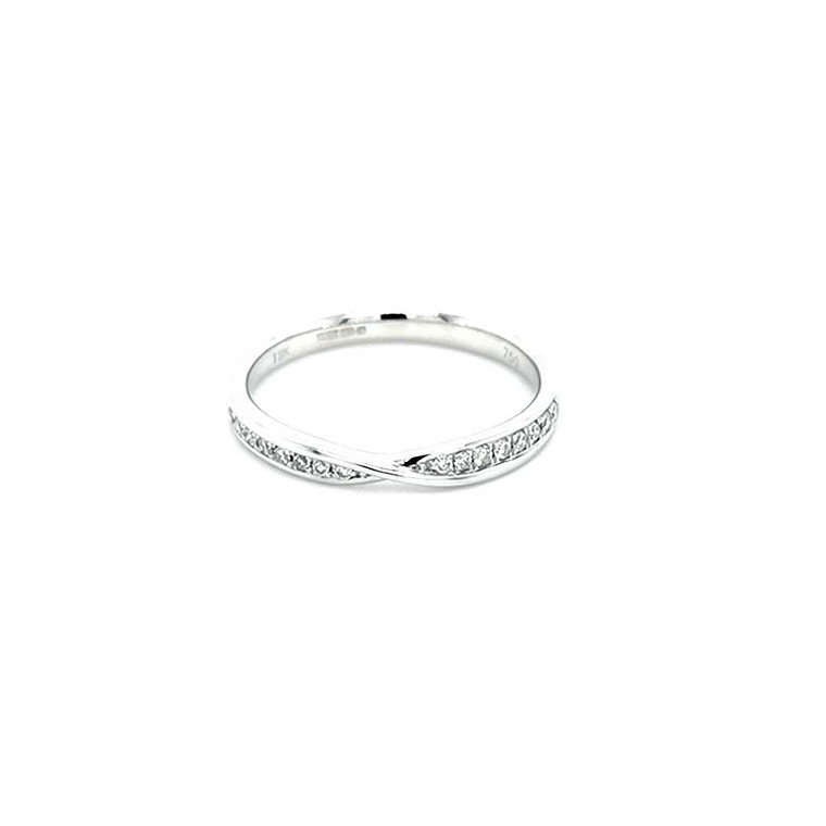 18ct White Gold 0.15ct Shaped Diamond Wedding Ring diamond ring engagement ring belfast wedding ring eternity ring diamond jewellery