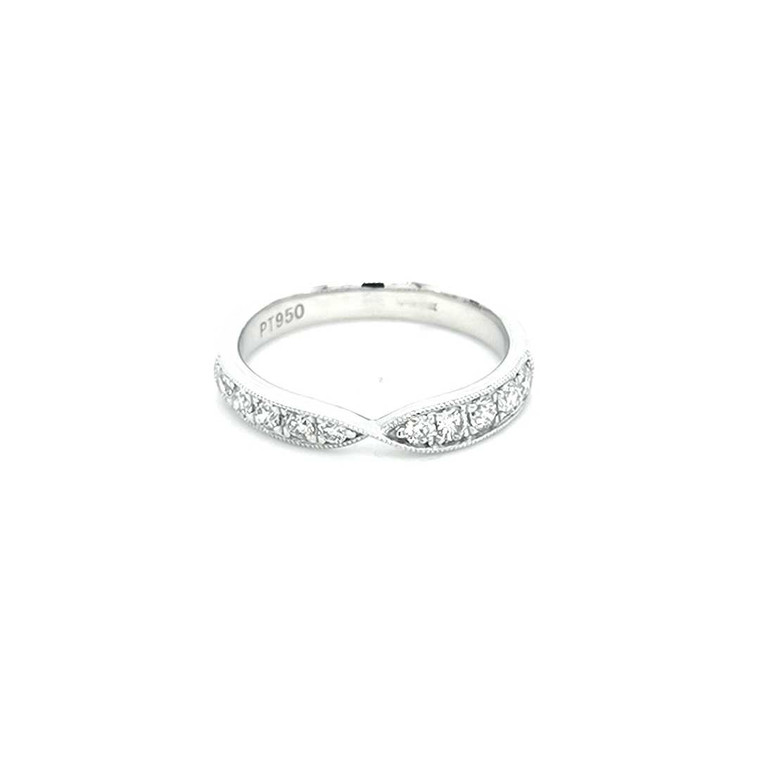 Platinum 0.40ct Diamond Bow Shaped Wedding Ring diamond ring engagement ring belfast wedding ring eternity ring diamond jewellery