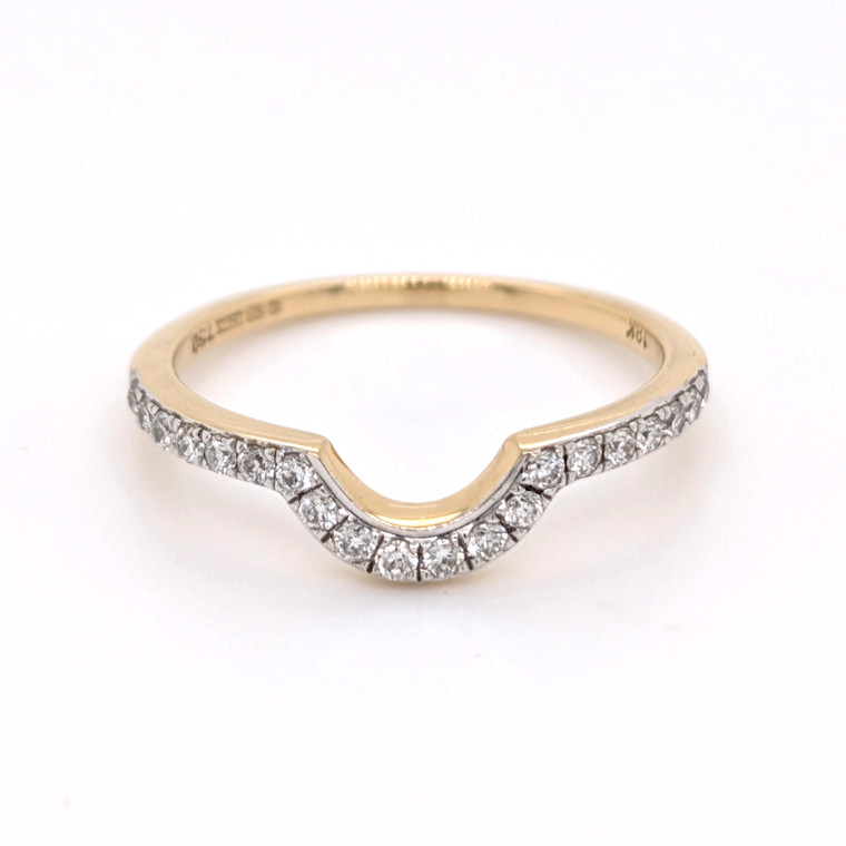 18ct Yellow Gold 0.21ct Shaped Diamond Wedding Ring diamond ring engagement ring belfast wedding ring eternity ring diamond jewellery