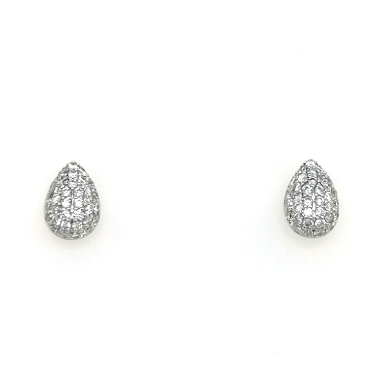 18ct White Gold 0.50ct Diamond Pear Cluster Earrings diamond ring engagement ring belfast wedding ring eternity ring diamond jewellery