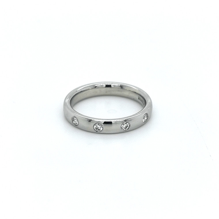 Platinum 0.12ct Diamond Set Wedding Ring diamond ring engagement ring belfast wedding ring eternity ring diamond jewellery
