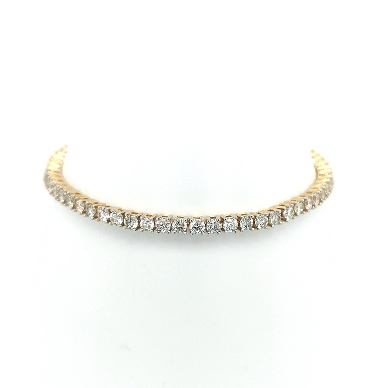 14ct yellow gold 4.00ct diamond tennis bracelet murray co jewellers belfast