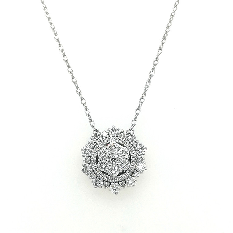 10ct white gold diamond pendant murray co jewellery belfast