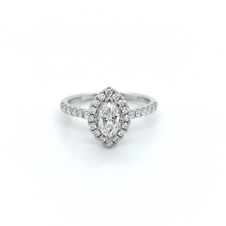 platinum marquise diamond cluster engagement ring murray co jewellers belfast