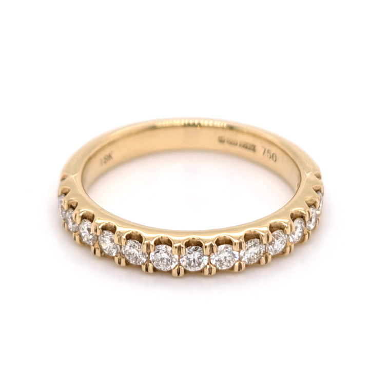 18ct Yellow Gold 0.47ct Diamond Claw Set Wedding Ring murray co jewellers belfast wedding rings eternity rings