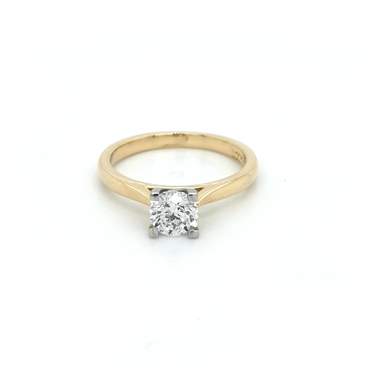 18ct Yellow Gold 0.80ct Round Brilliant Diamond Engagement Ring murray co jewellers belfast