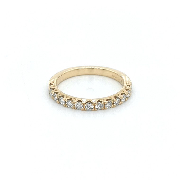 18ct Yellow Gold 0.51ct Claw Set Diamond Wedding Ring murray co jewellers belfast