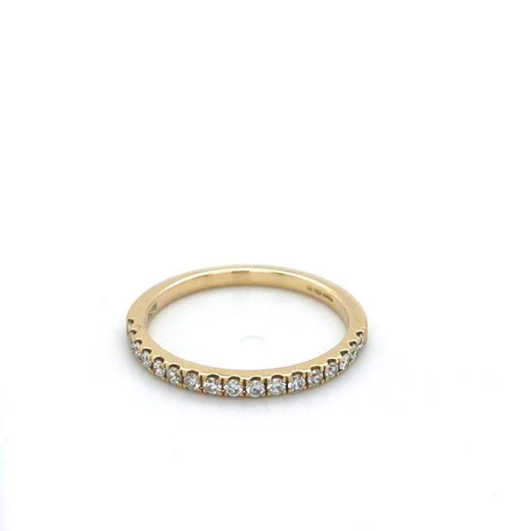 18ct Yellow Gold 0.26ct Diamond Wedding Ring murray co jewellers belfast