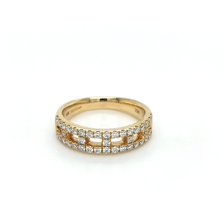 18ct Yellow Gold 0.52ct Diamond Eternity Ring murray co jewellers belfast