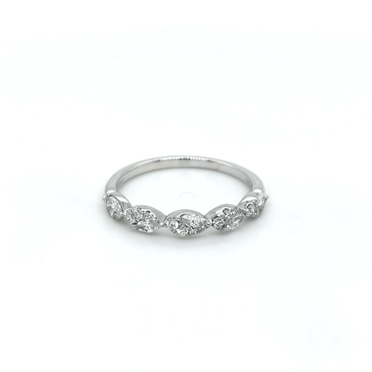 Platinum 0.33ct Diamond Fancy Shaped Wedding Ring murray co jewellery belfast