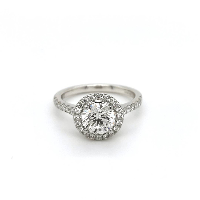 Platinum 1.70ct Lab Grown Round Brilliant Diamond Cluster Ring murray co jewellers belfast
