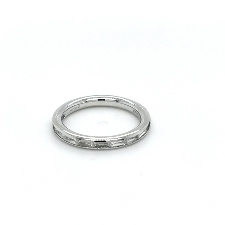 Platinum 0.40ct Baguette Diamond Channel Set Wedding Ring murray co jewellers belfast