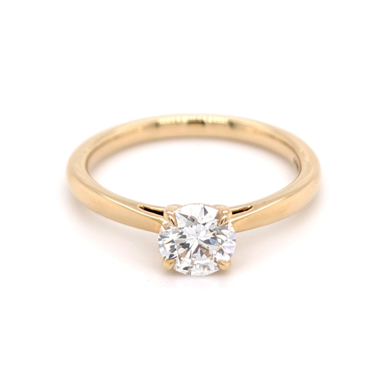 18ct Yellow Gold 0.70ct Round Brilliant Diamond Solitaire Ring murray co jewellers belfast engagement rings