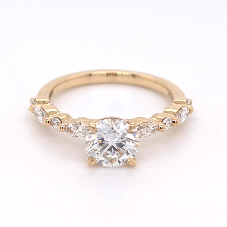 18ct Yellow Gold 1.43ct Lab Grown Round Brilliant Diamond Solitaire Ring murray co jewellers belfast engagement rings