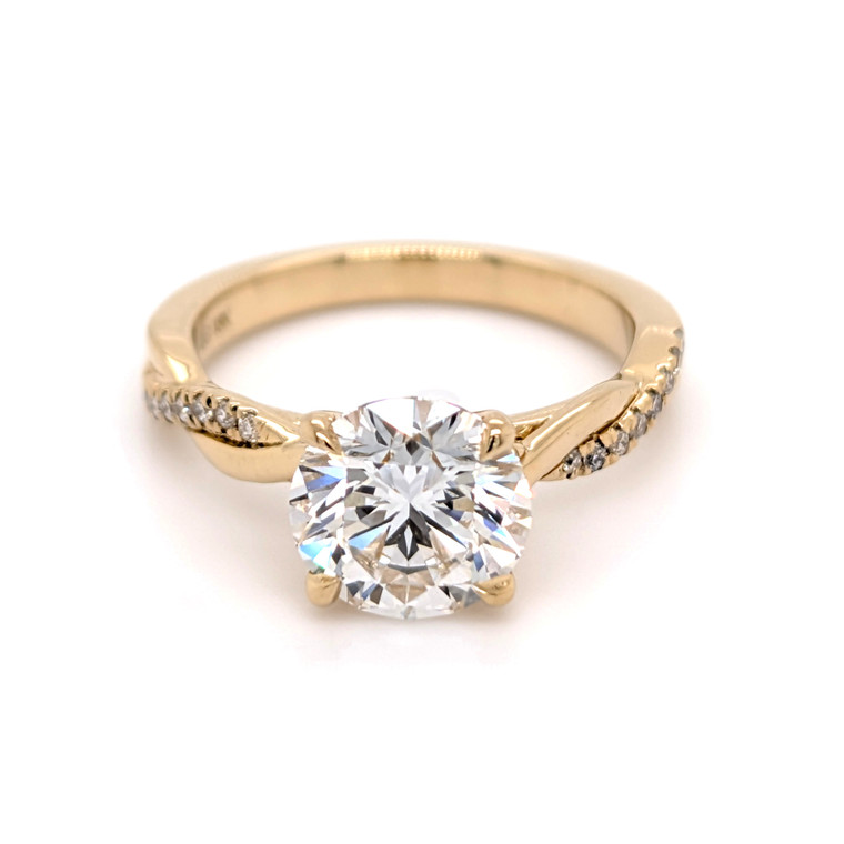 18ct Yellow Gold 2.16ct Lab Grown Diamond Solitaire Ring murray co jewellers belfast engagement rings