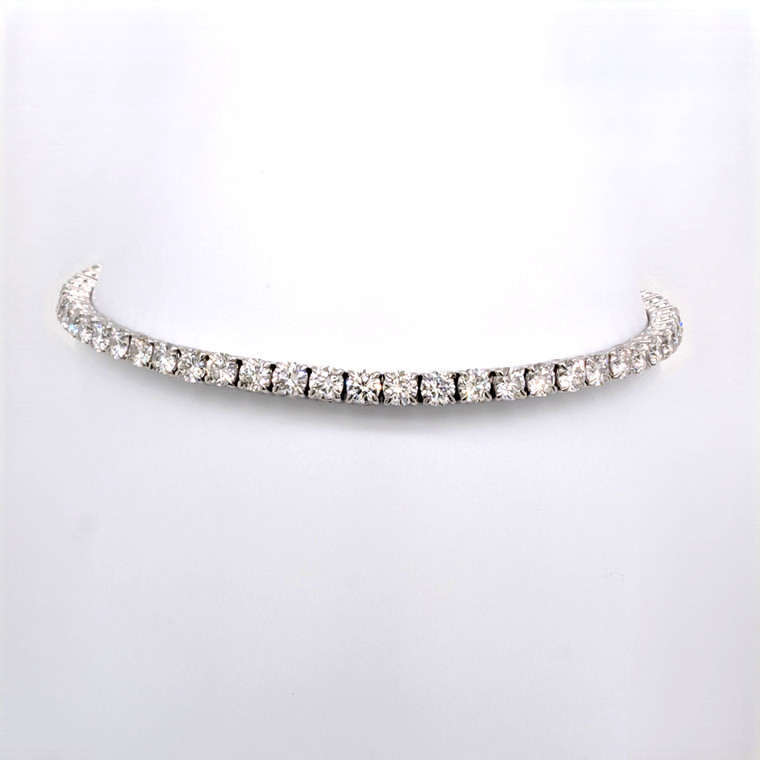 18ct White Gold 5.00ct Lab Grown Diamond Tennis Bracelet murray co jewellers belfast