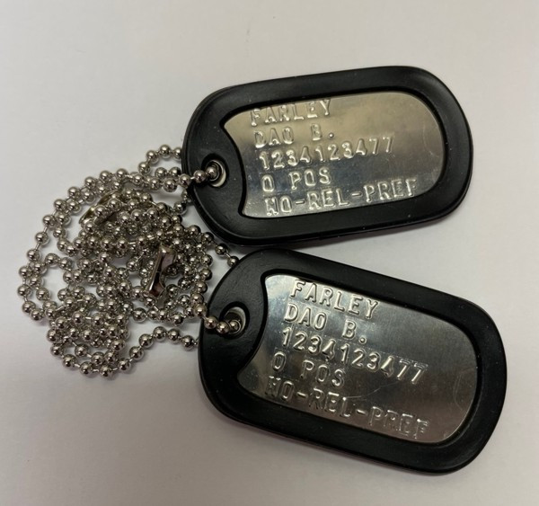 Stainless Steel Military Dog Tags For Men Stainless Steel Mini1