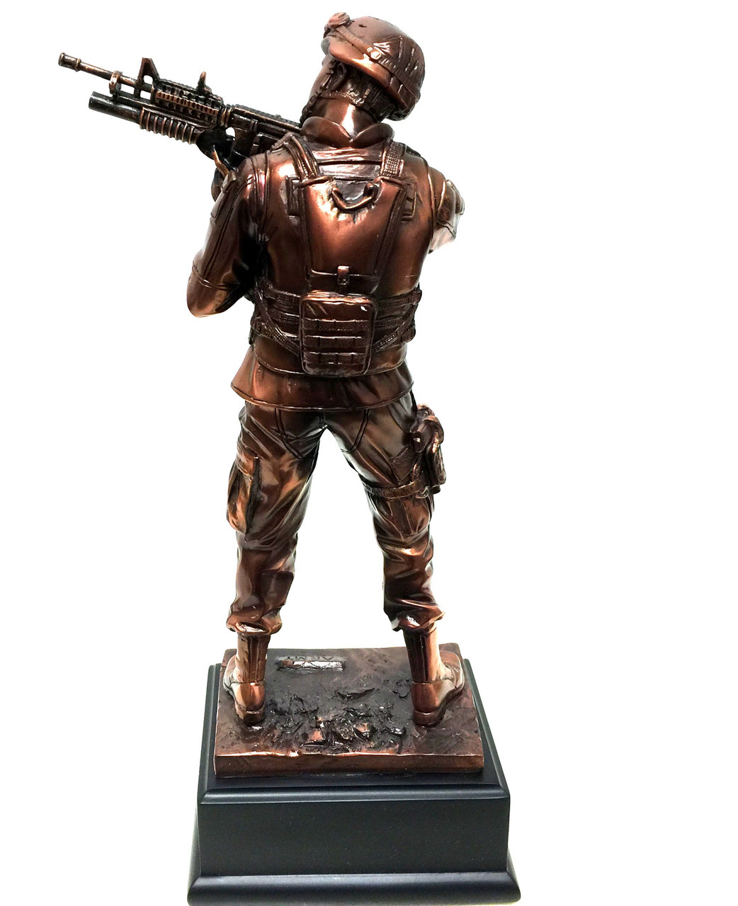 Soldier Aiming Rifle Statue - Mai's Jewelry & Engravers
